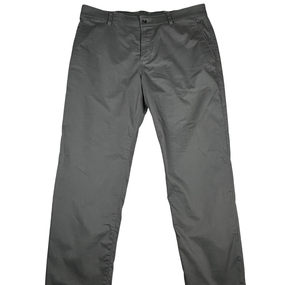 Nike Dri Fit UV Chino Men's‎ Golf Pants 38x32 Gray Flat Front Athletic Trousers